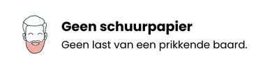 Lorals geen last van een prikkende baard