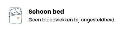 Lorals geen bloedvlekken bij ongesteldheid