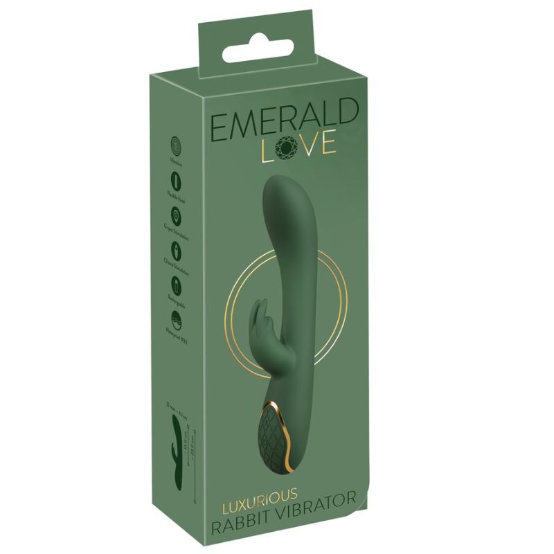 Emerald Love Luxe Rabbit Vibrator – Dubbele Stimulatie