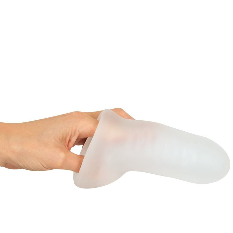 Sleeve - transparante penishuls met ring