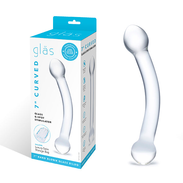 Glass Dildo Curved G-Spot Stimulator