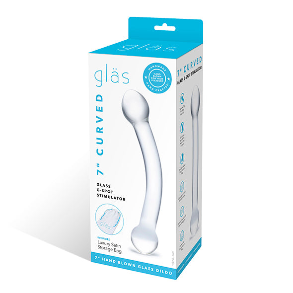 Glass Dildo Curved G-Spot Stimulator