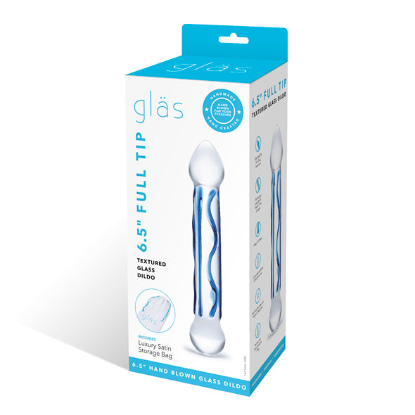 Glazen Dildo Full Tip Textured