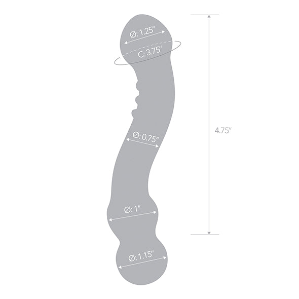 Glazen Dildo Curved G-Spot